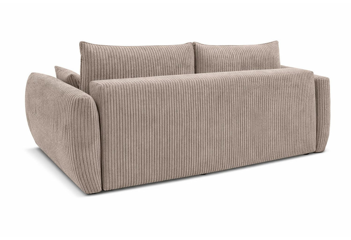 Cord Schlafsofa ZEPHIRA in Dunkelbeige - Produktansicht 5