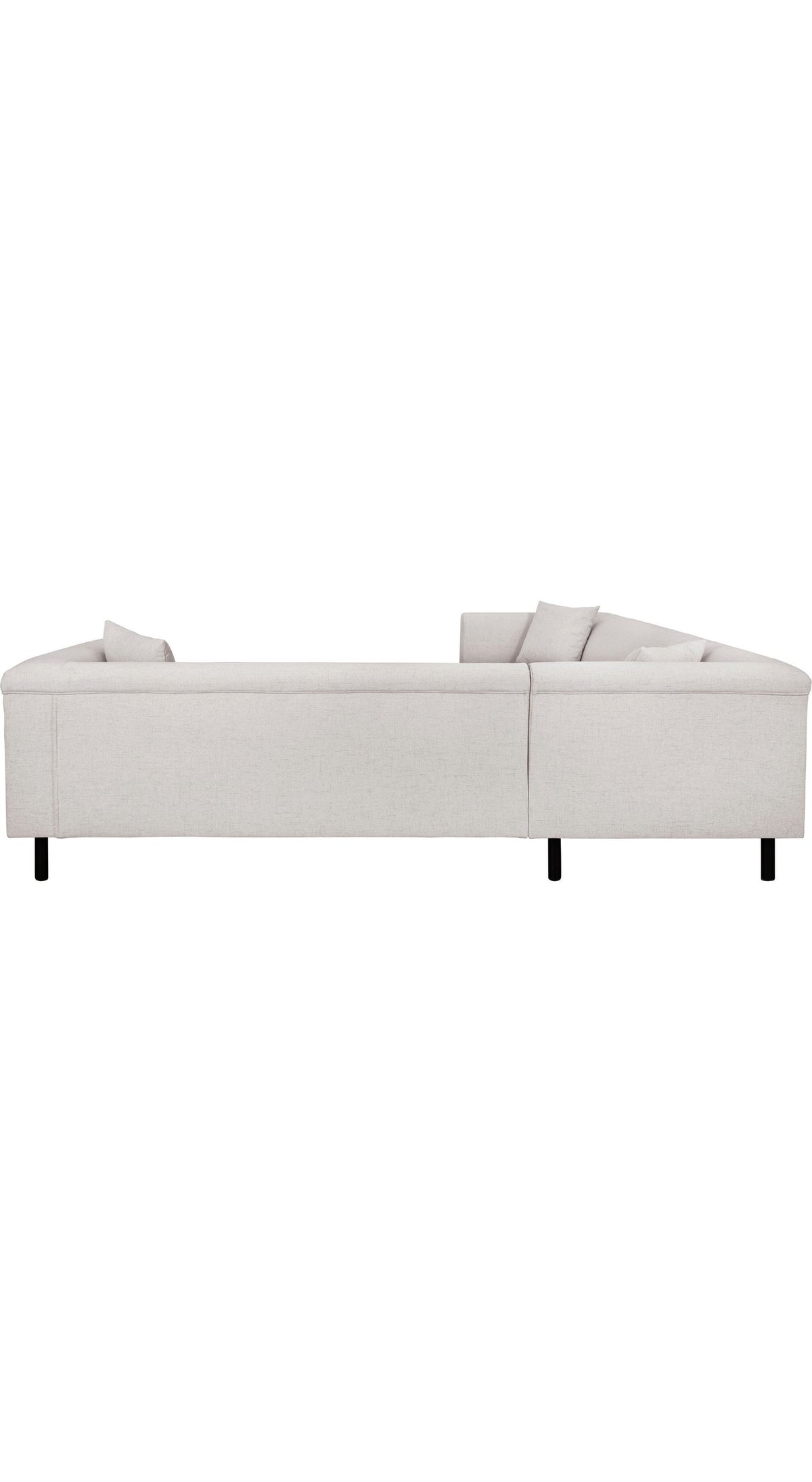 Holzfuesse des Cord Ecksofas AGNIA