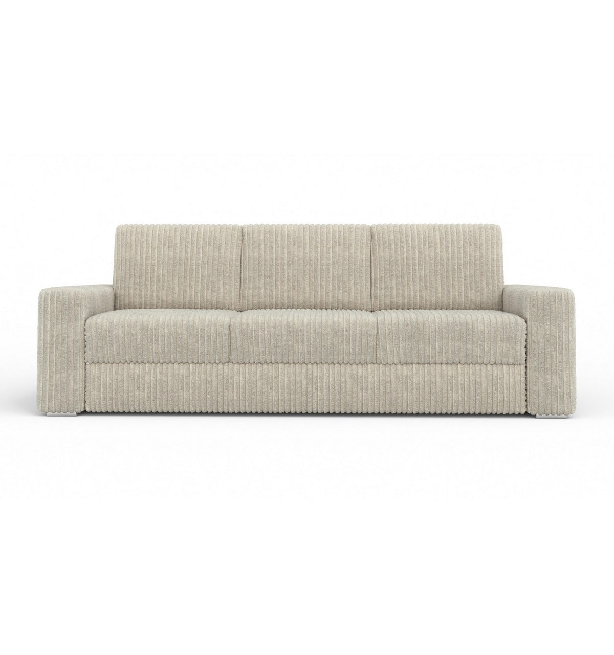 Cord Schlafsofa TIMON in Beige von vorne