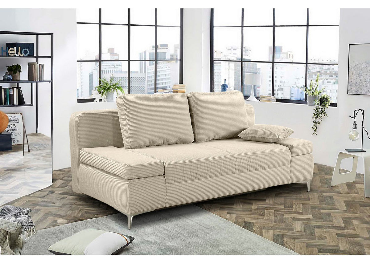 Cord Schlafsofa 15203 mit ausgeklappter Liegeflaeche