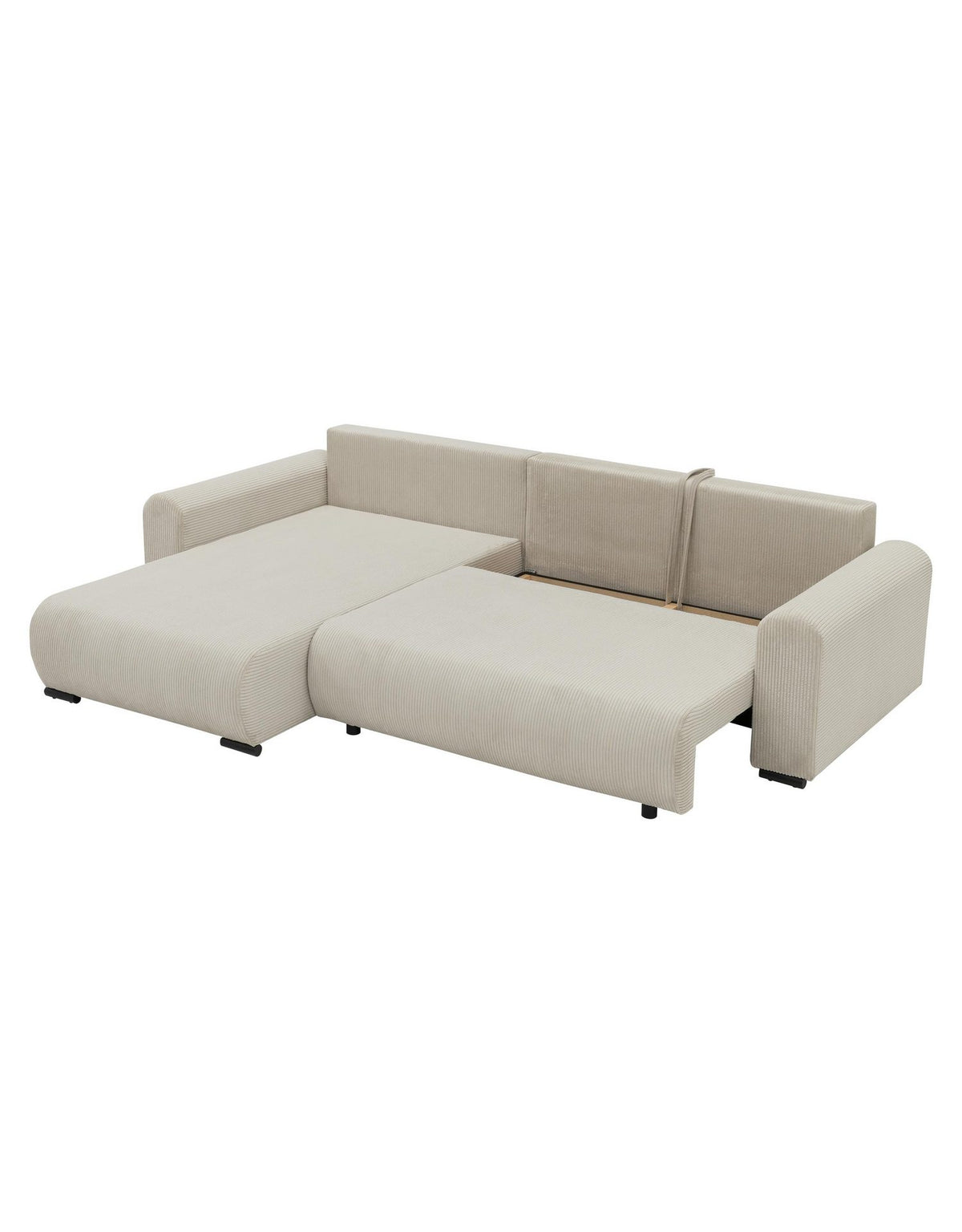 Detail des Cordstoffs Poso am Ecksofa MERKOS