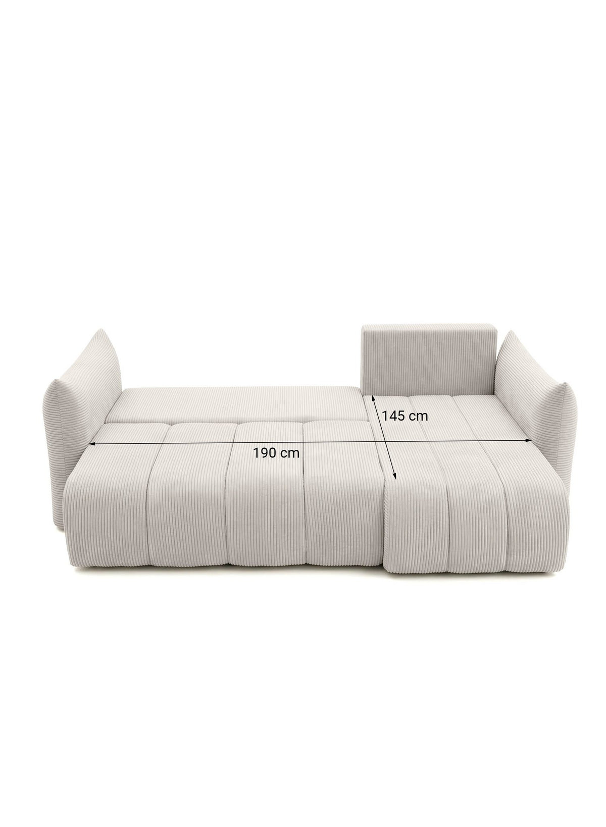 Cord Ecksofa ONTARIO XS in Olivgrün Ansicht 6