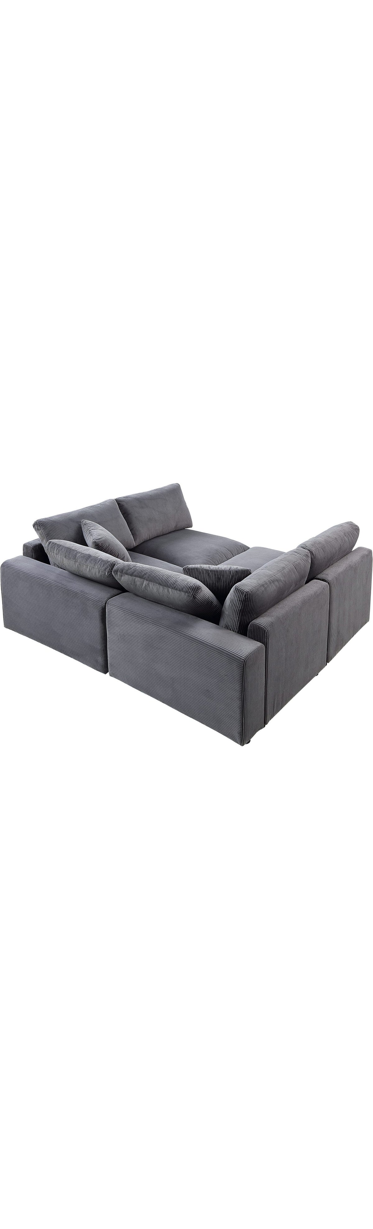 Modulares Cord Sofa BERNY Detail des Cordbezugs