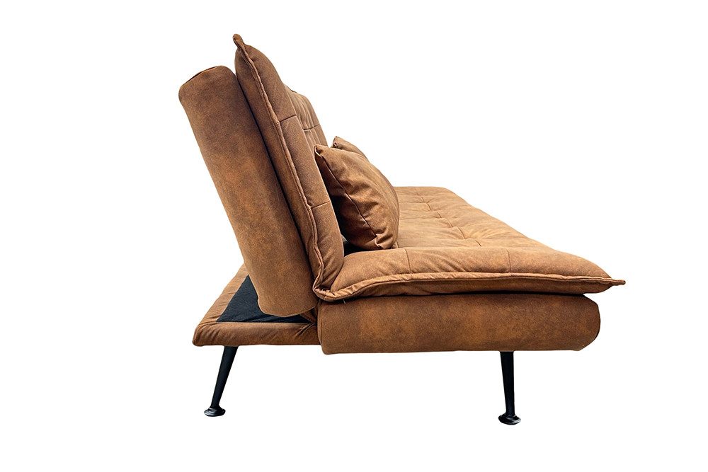 Cord Schlafsofa JAZZ in Braun von vorn