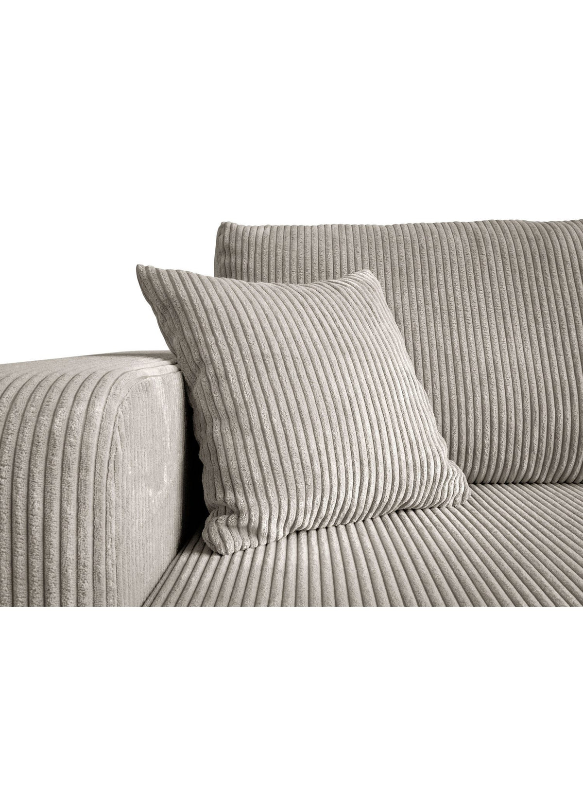 Cord Ecksofa PRESTIGE im eingerichteten Wohnzimmer