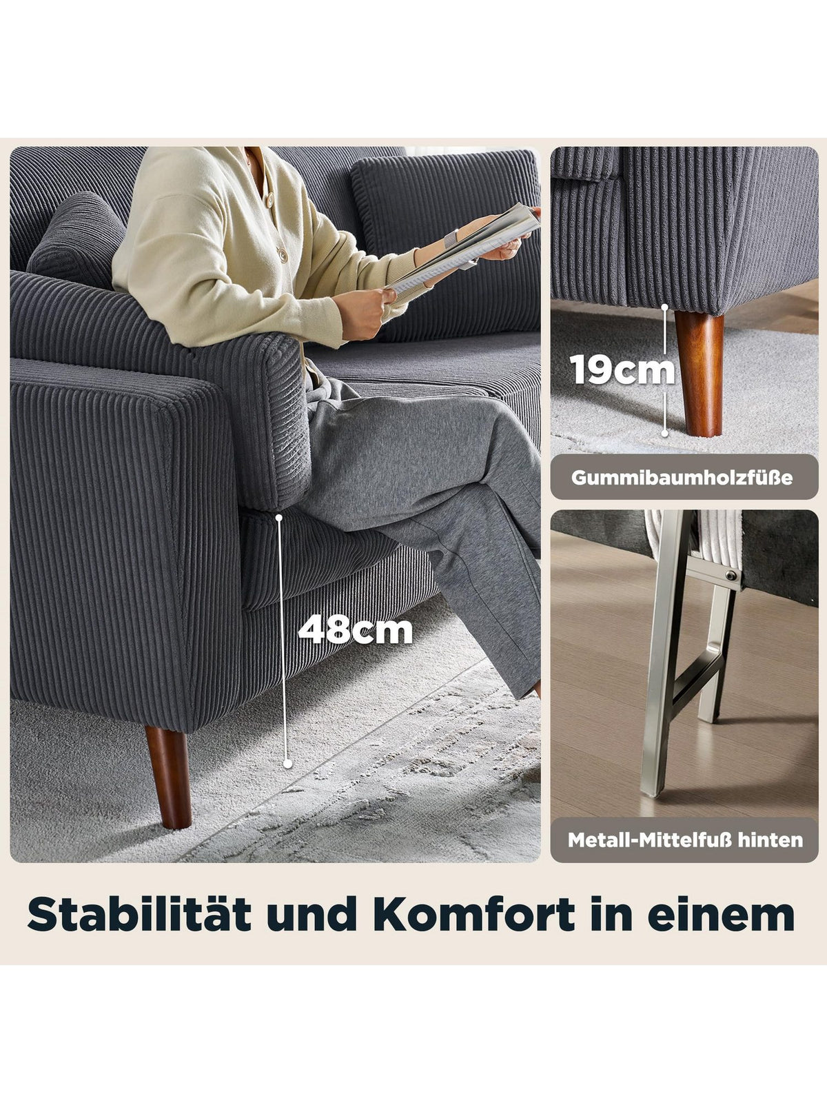 Big Sofa AMERLIFE im modernen Wohnzimmer