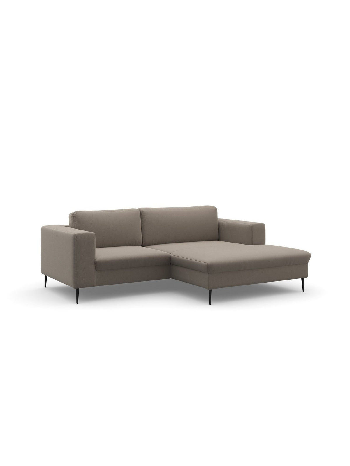Sitzfläche des Cord Ecksofas MODICA in Braun