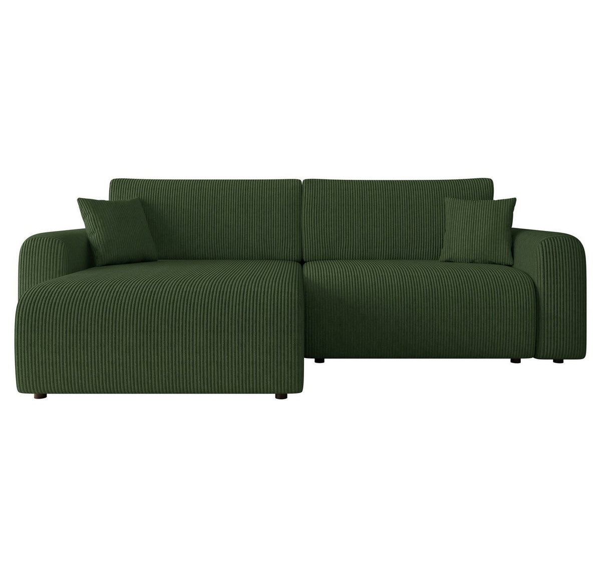 Cord Ecksofa FLORYN L Gesamtansicht im Wohnzimmer