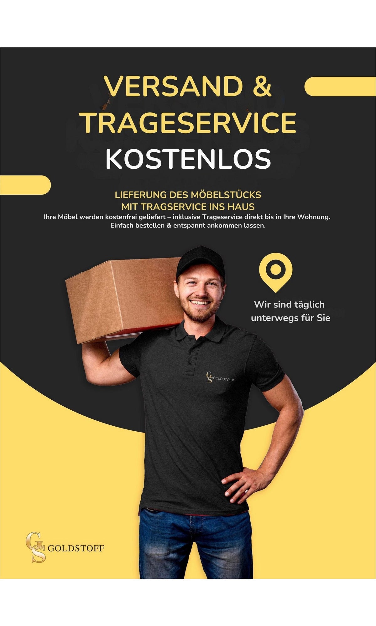 Cord Ecksofa Gesamtansicht der L-Form