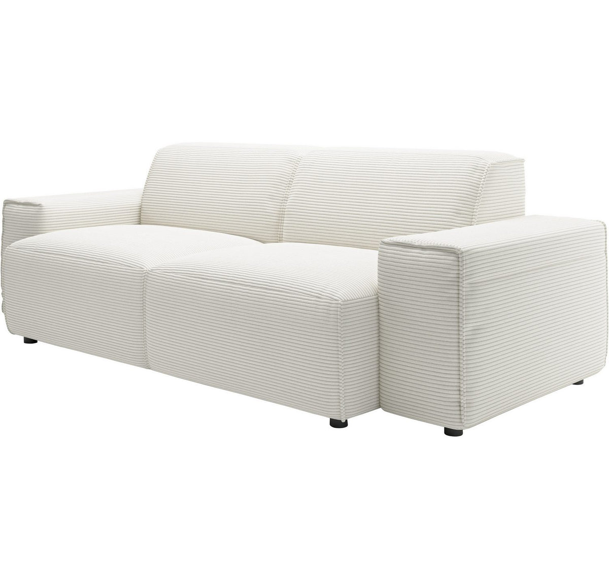 Detailansicht der Kedernähte am Cord Sofa GLIMMINGE