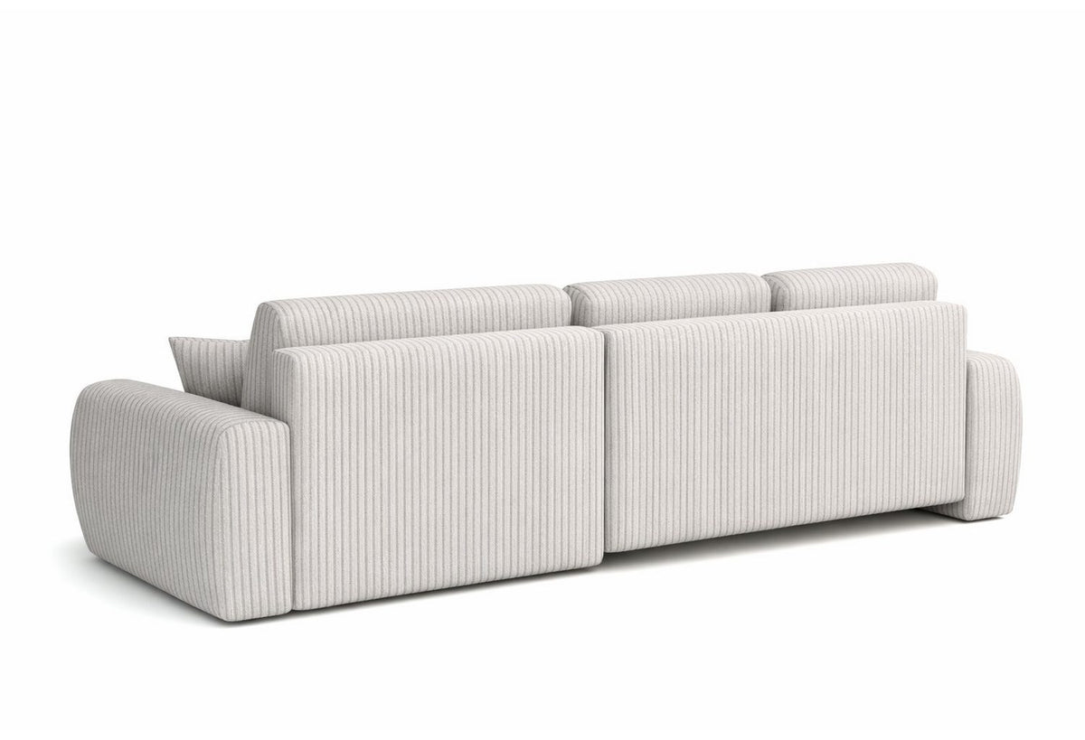 Ausgezogene Liegefläche des Ecksofas IVO L