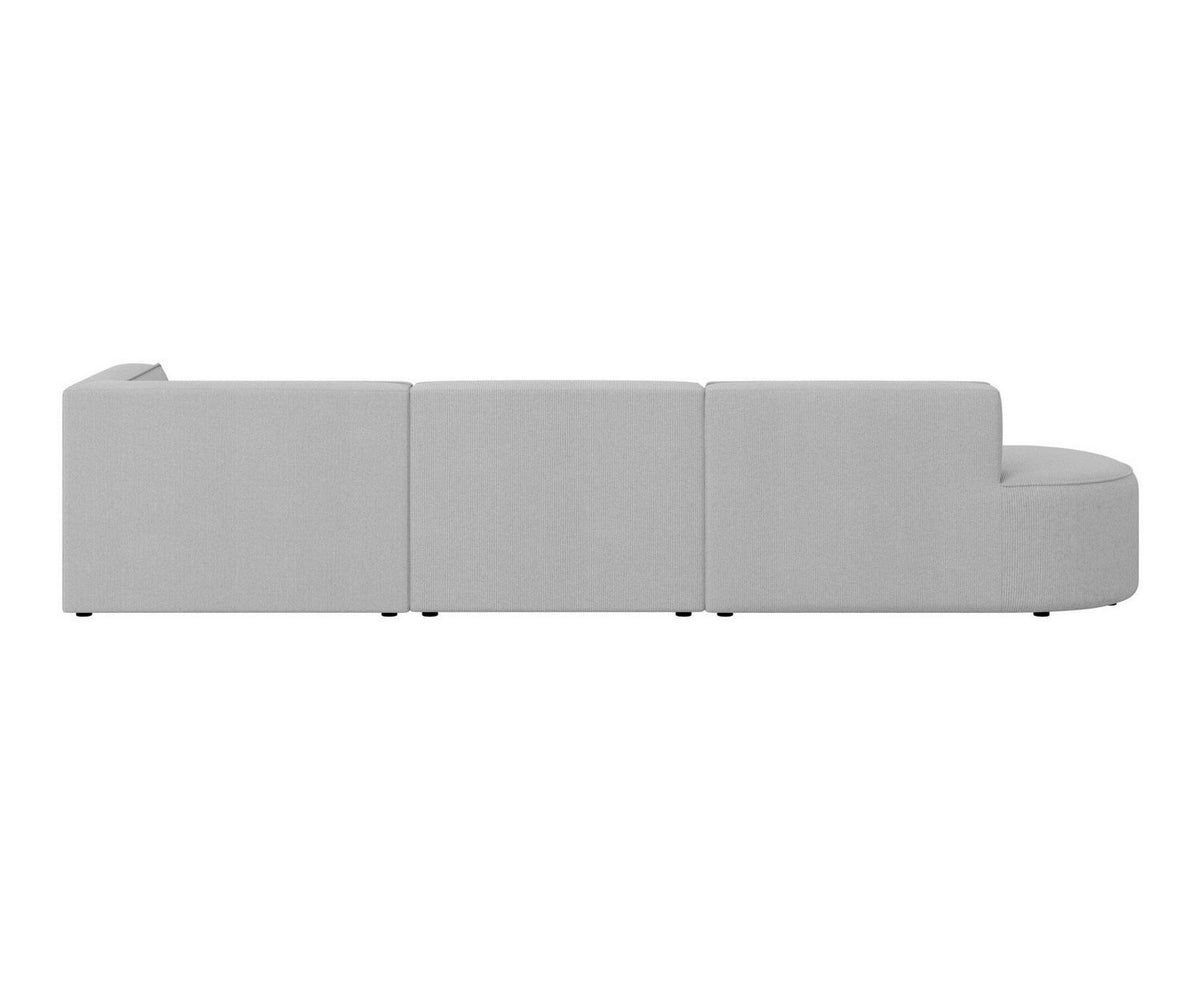 Rundfüße und Bodenfreiheit des EIVIND Ecksofas