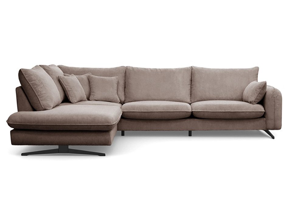 Breite Ottomane des PRINCE Cord Ecksofas