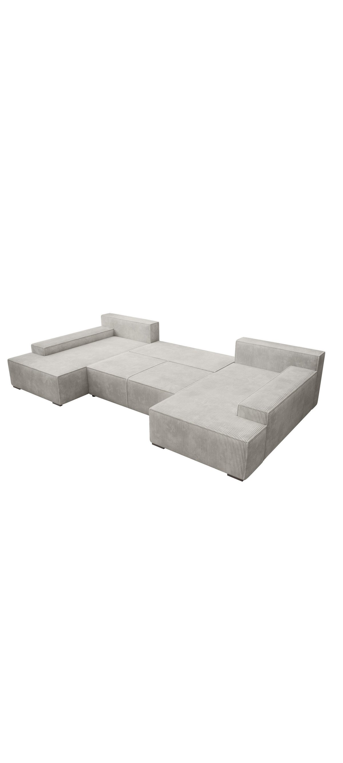 Cord Wohnlandschaft MILO in Beige Perspektivansicht