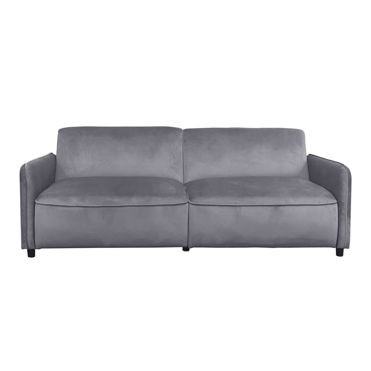 Cord Schlafsofa ALLIE CURVED in Anthrazit im Wohnzimmer