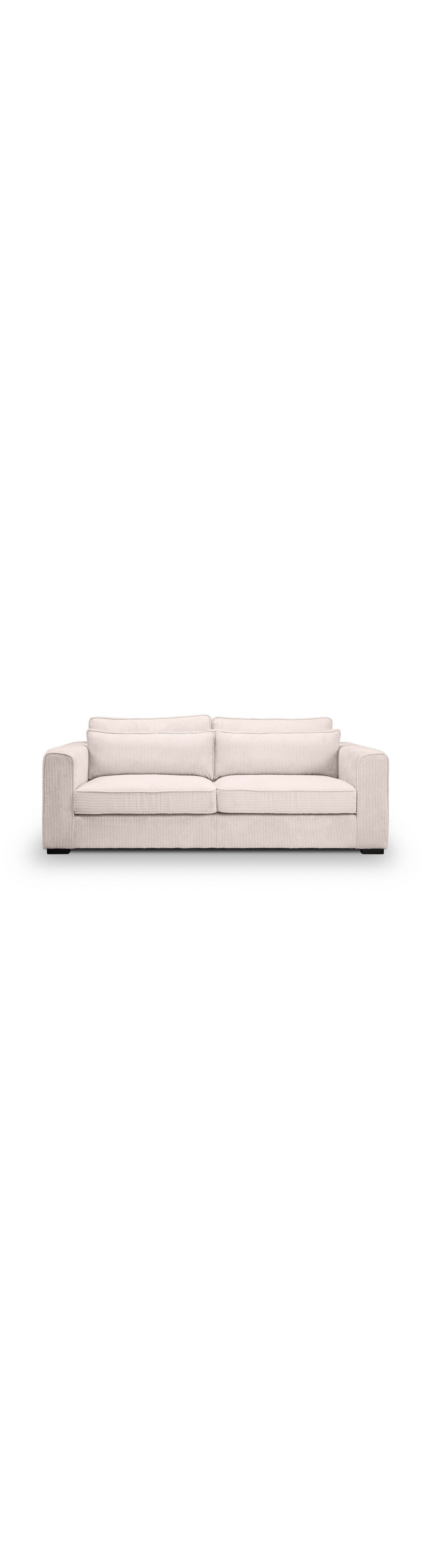 Vier Rückenkissen des Cord Sofas ALMIRA
