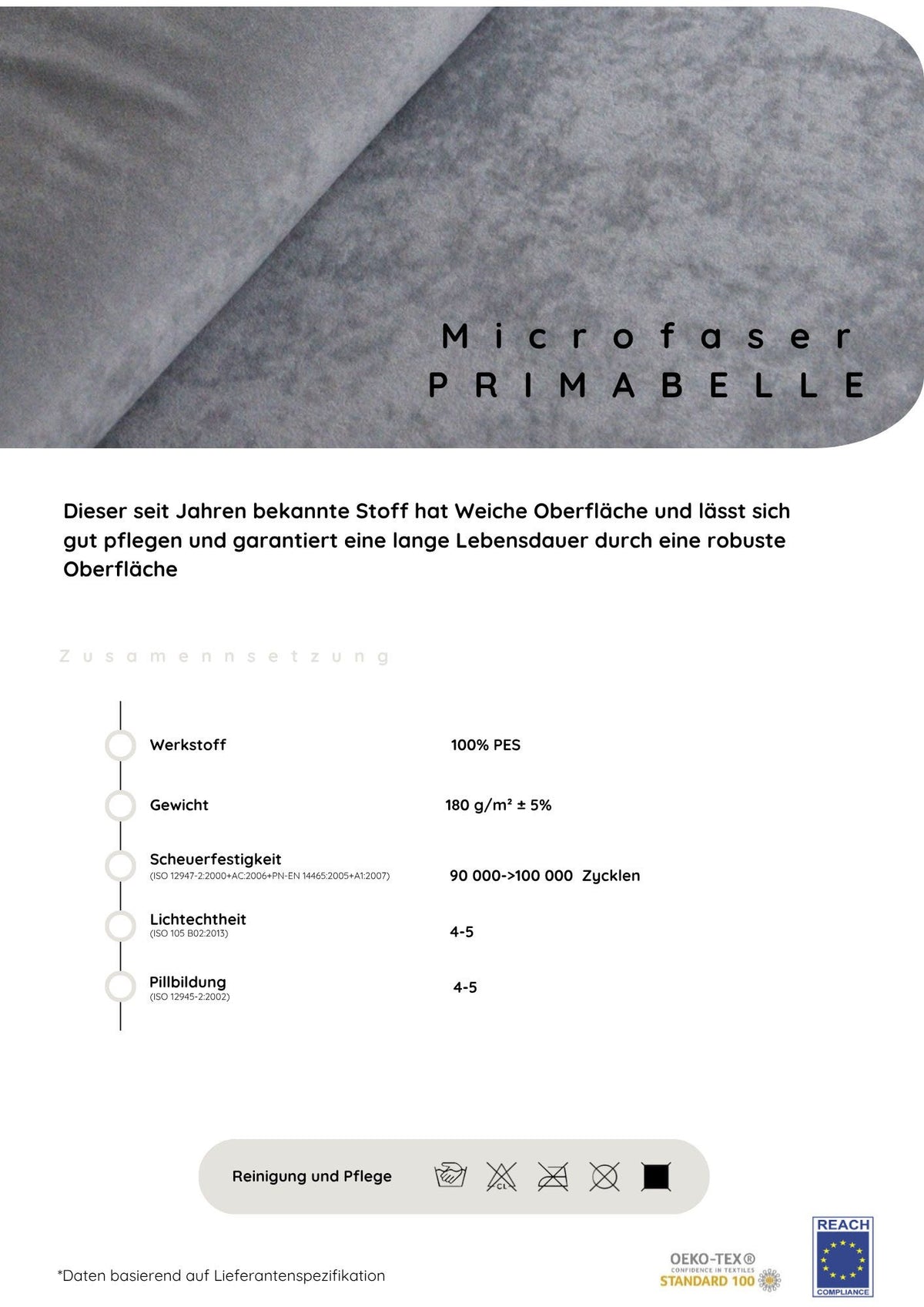 Seitliche Ansicht der U-Form mit Ottomane und Recamiere