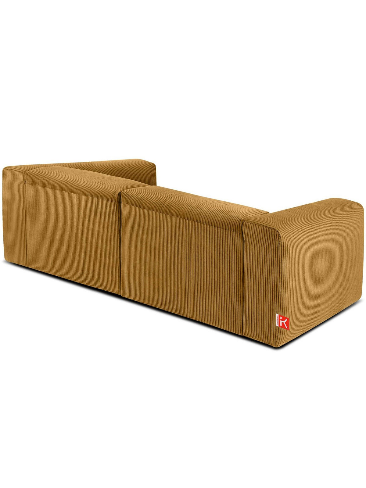 Modulares Cord Sofa BUFFO in Gelb Ansicht 4