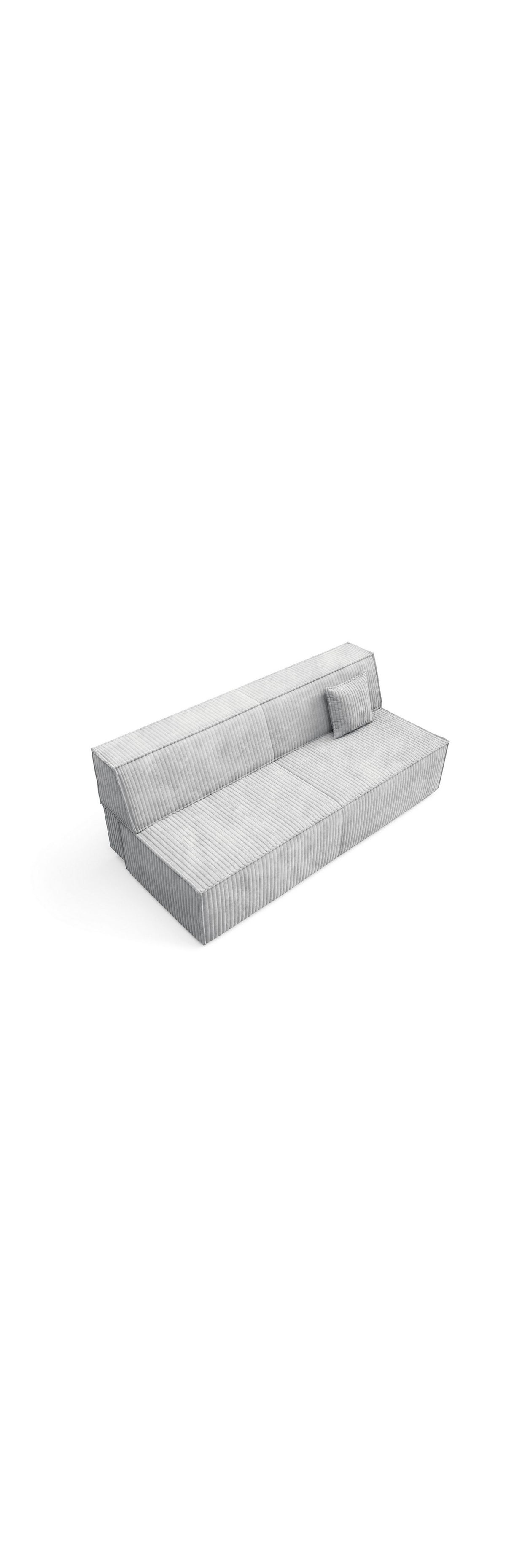 Cord Schlafsofa TILIA mit ausgeklappter Liegefläche