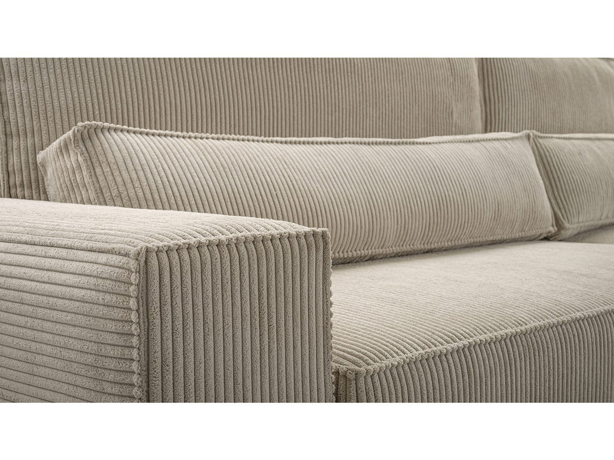 Nahaufnahme des Trend-Cord Bezugs in Weiss
