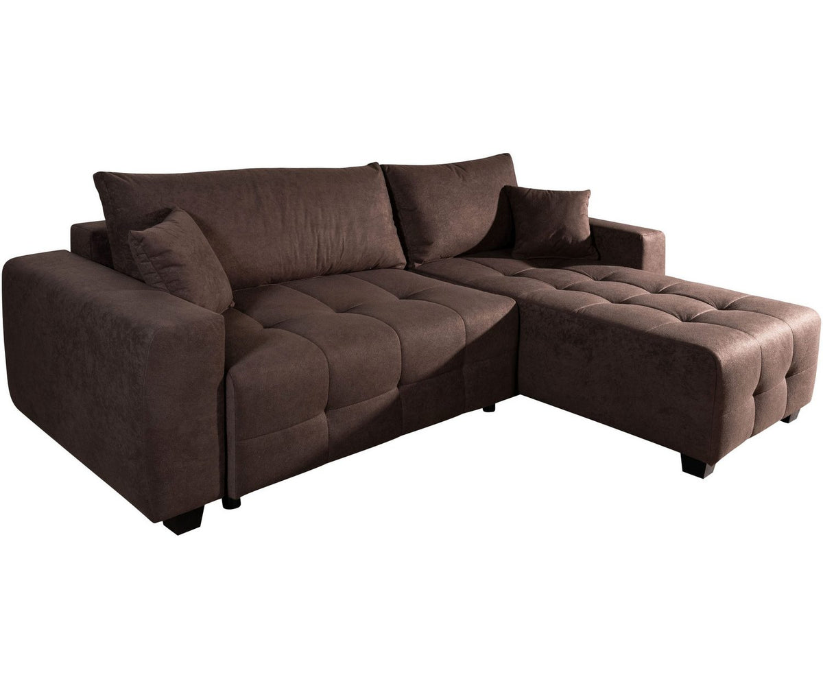 Cord Bezug des Ecksofas BELLA in der Nahaufnahme