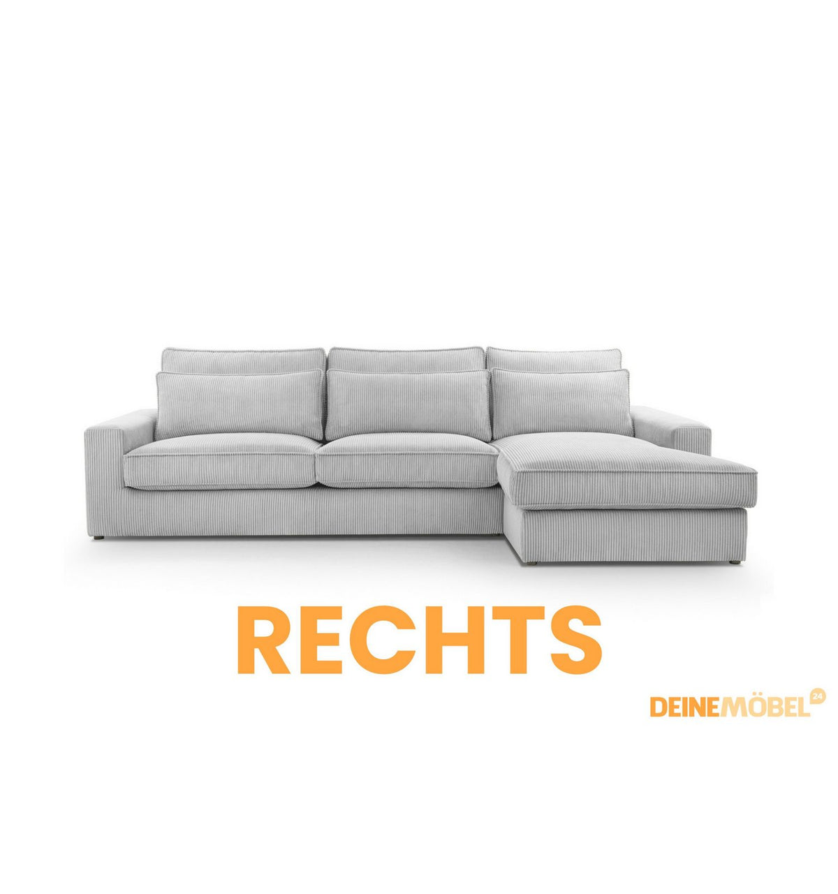 Kunststofffuß und Korpus des Ecksofas SISSI MINI