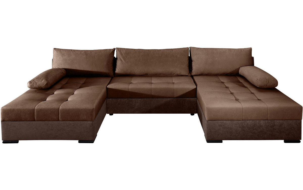 Cord Wohnlandschaft JOSY 307 cm in Dunkelbraun Ansicht 2