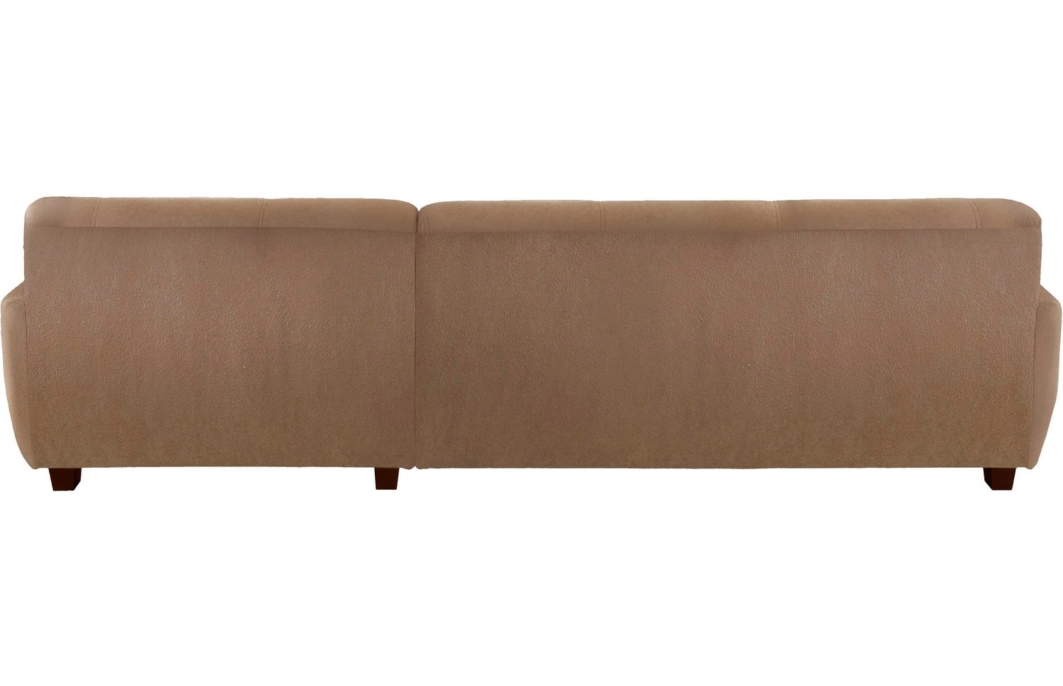 Cord Ecksofa NIKA in Café aus seitlicher Perspektive