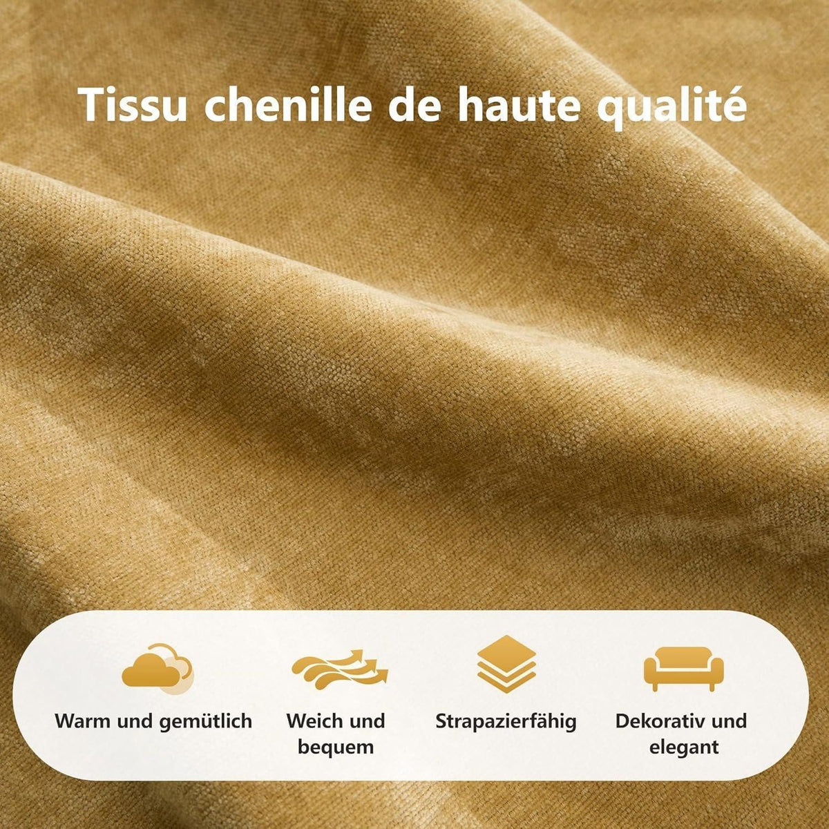 Flache Bauweise des gelben modularen Cord Sofas