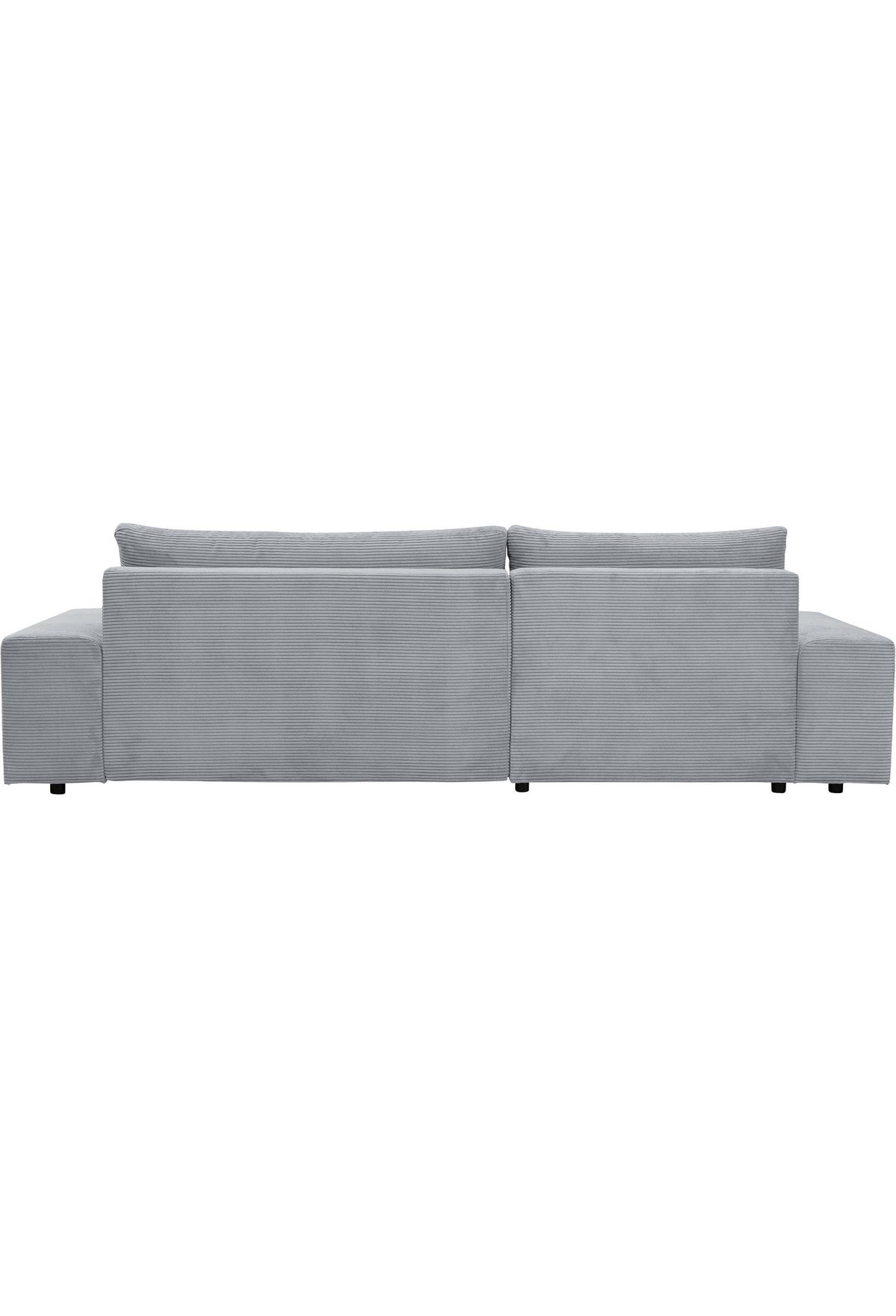Cord Ecksofa AMSTERDAM mit Ottomane links im Wohnzimmer