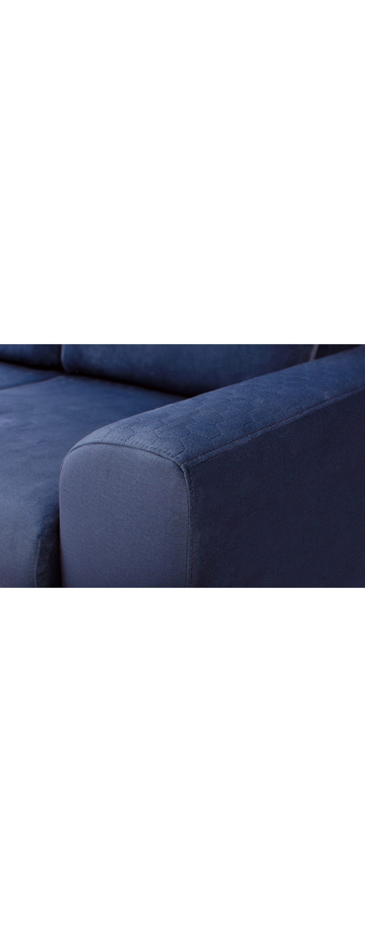 Cord Ecksofa mit Schlaffunktion Detailansicht