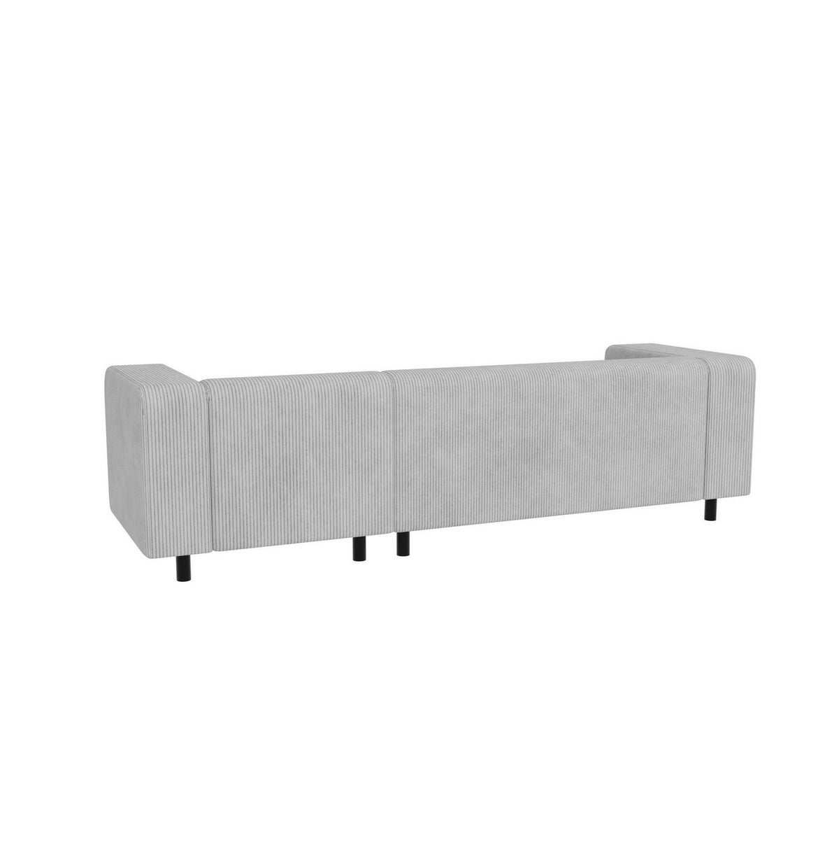 Cord Ecksofa GUSTAV mit Rückenkissen