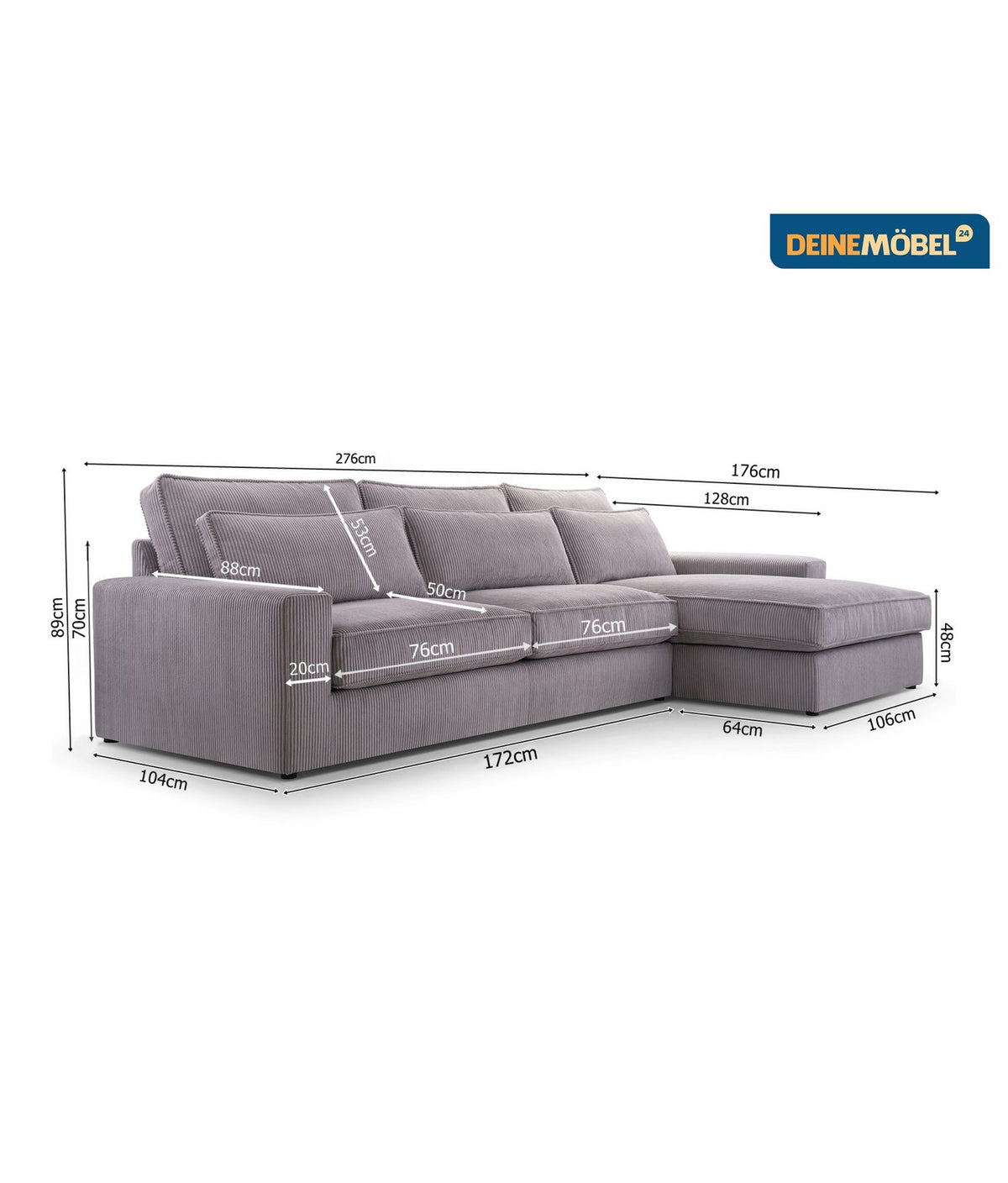 Ecksofa SISSI MINI in modernem Wohnzimmer