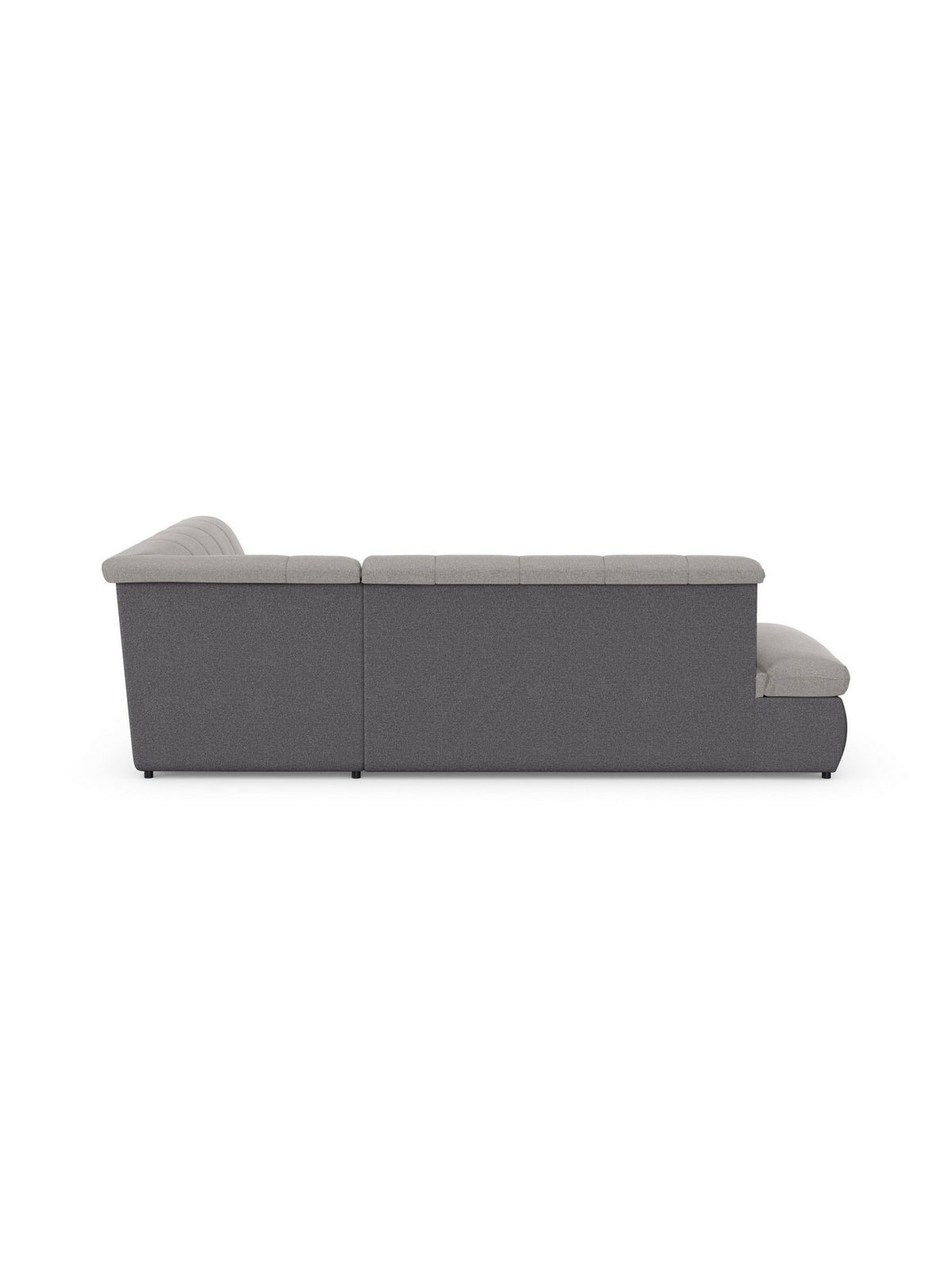 Cord Ecksofa MORIC in Grau Silber Ansicht 2
