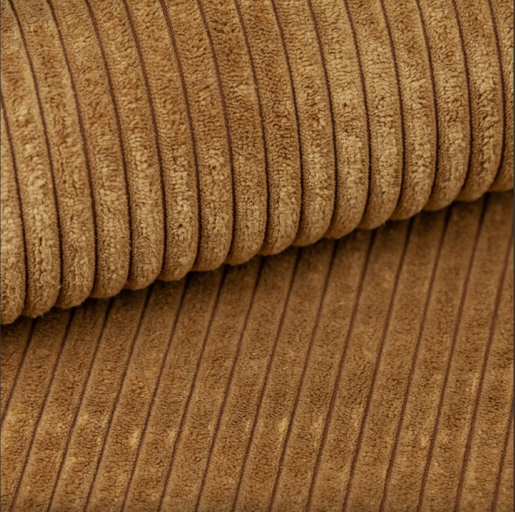 Cord Ecksofa ROUND ONE in Senffarbe Ansicht 7