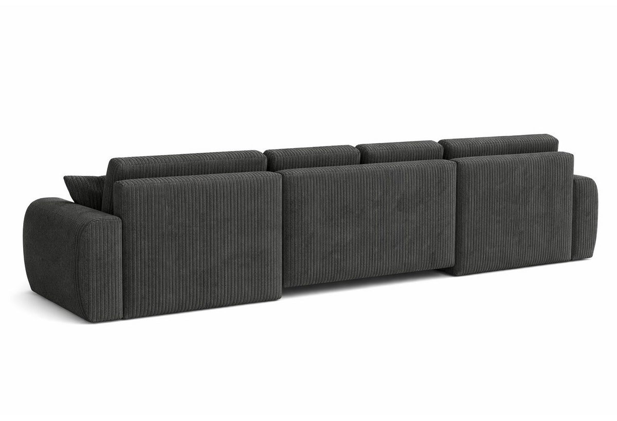 Ausgezogene Liegefläche der Cord Wohnlandschaft IVO U