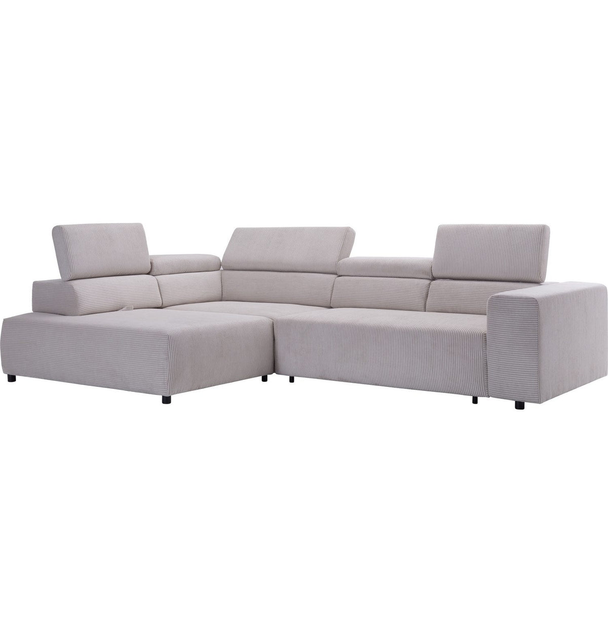 Cord Ecksofa VITTORIO im Wohnzimmer Ambiente