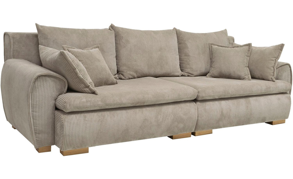 Cord Big-Sofa KATJA 275 cm in Taupe Ansicht 4