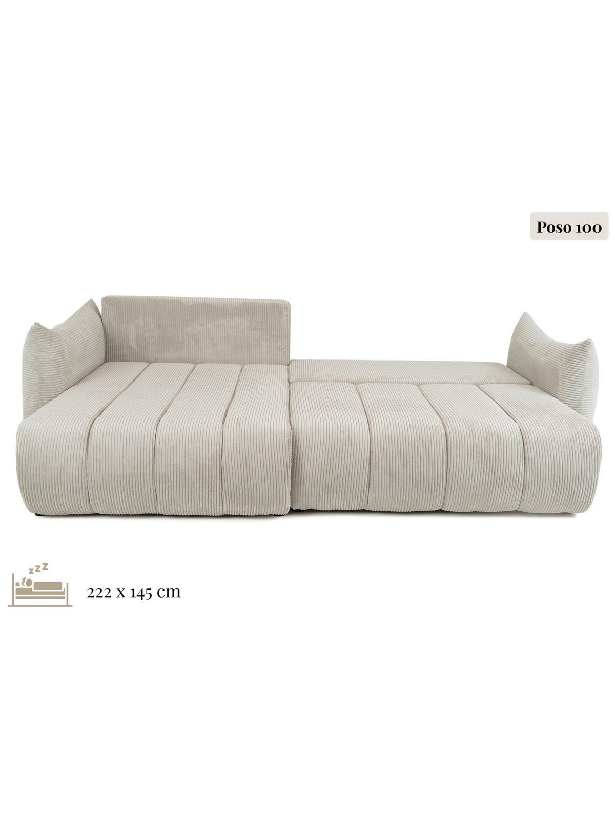Cord Ecksofa LIV Detailansicht des Cordstoffs