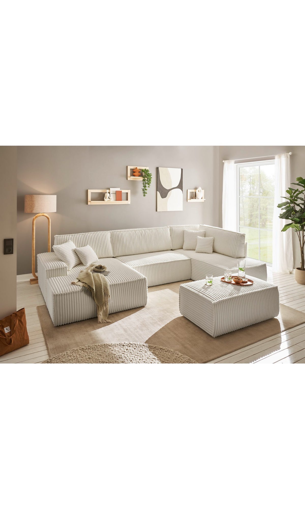 Naht Details der Wohnlandschaft FINNLEY