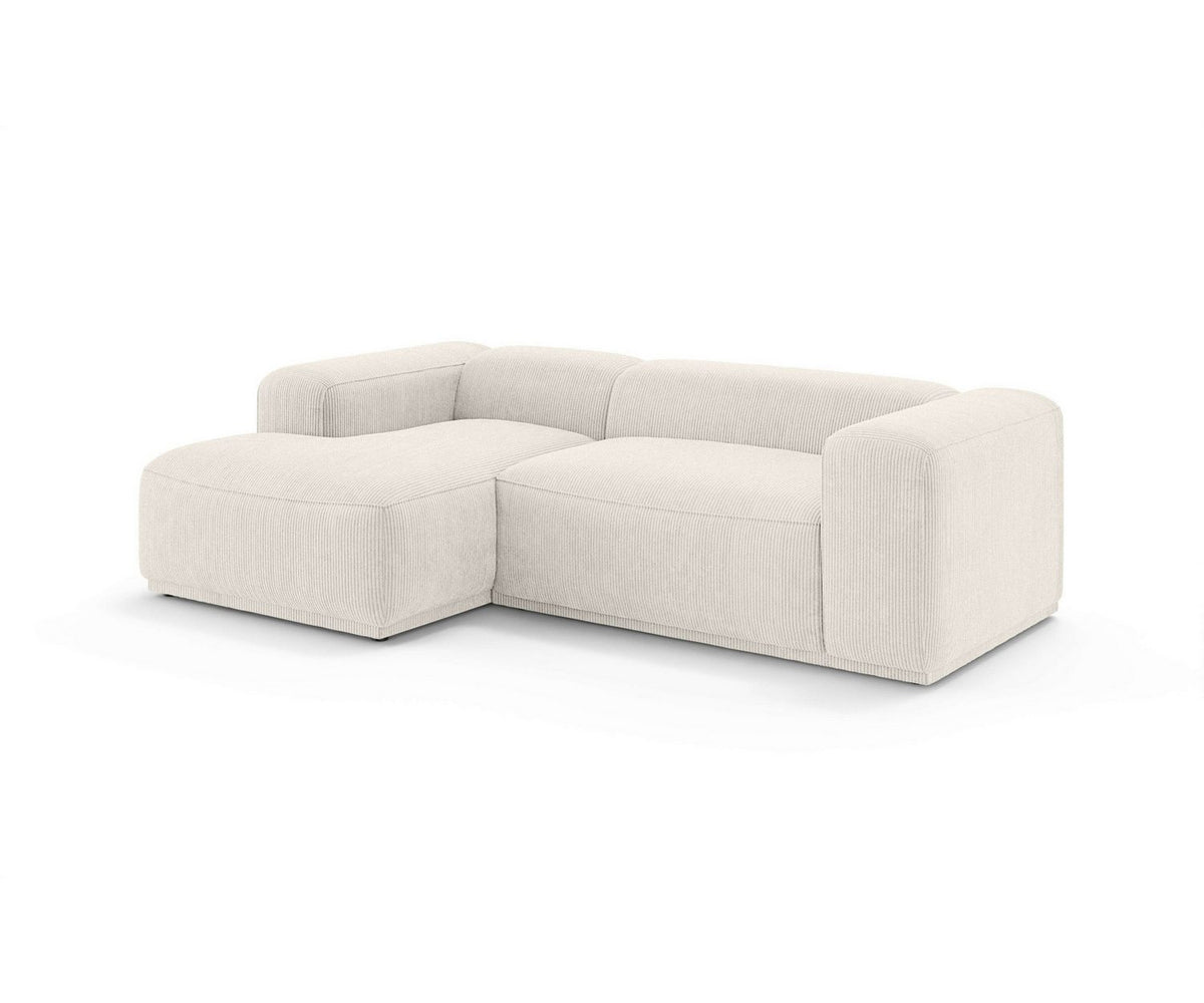 Cord Ecksofa EMMERIK in Creme Ansicht 5