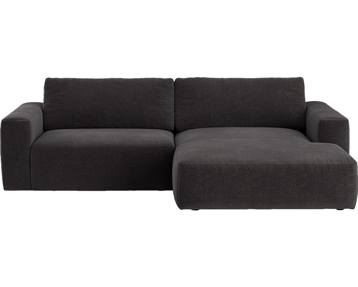 Cord Ecksofa LASSO in Anthrazit Detailansicht des Cordbezugs