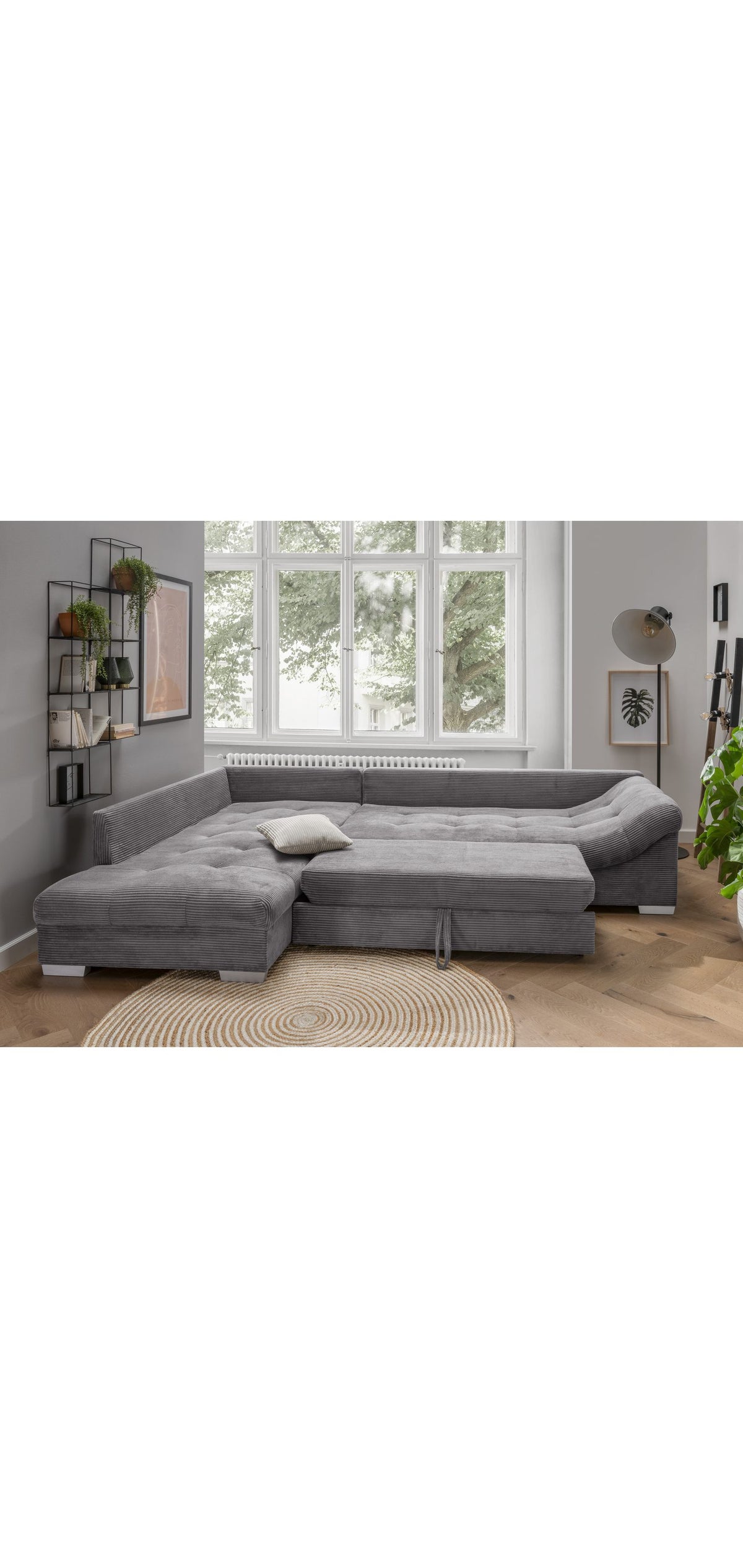 Ecksofa 17202 mit ausgeklappter Liegefläche