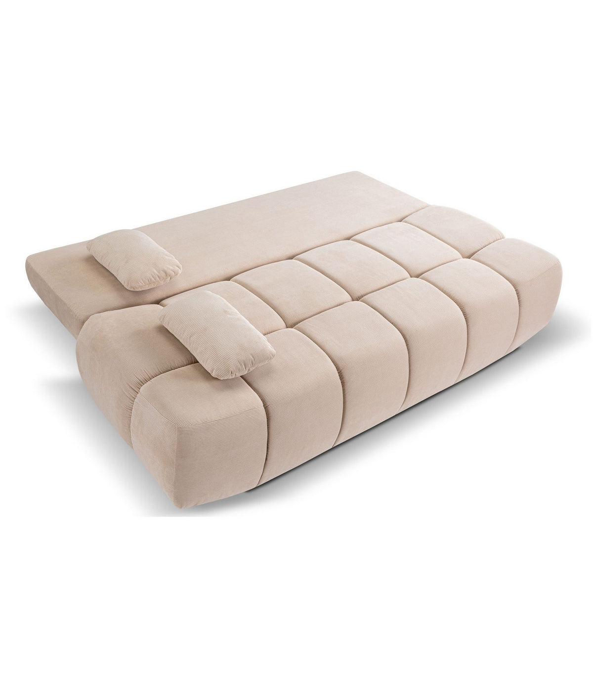Cord Schlafsofa LAUDER mit ausgeklappter Liegefläche