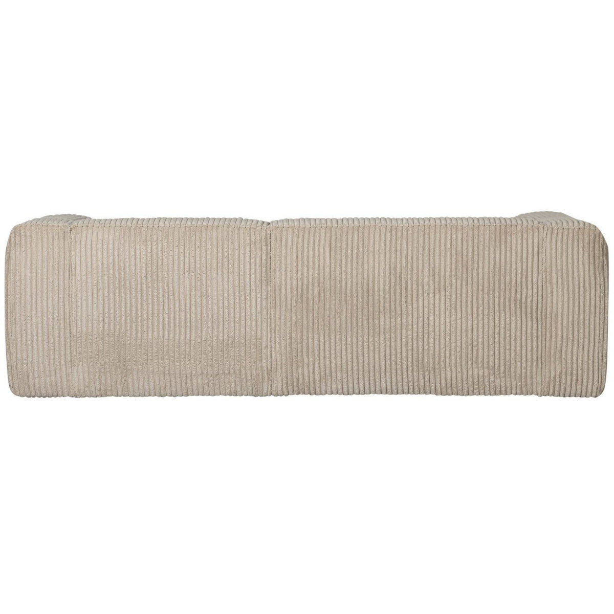 Rückansicht des Cord Ecksofas BEAN in Sand