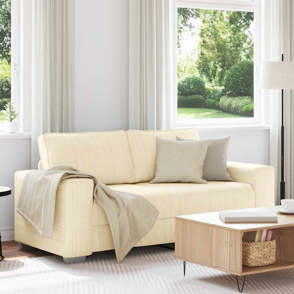 Cord Zweisitzer in Creme frontal