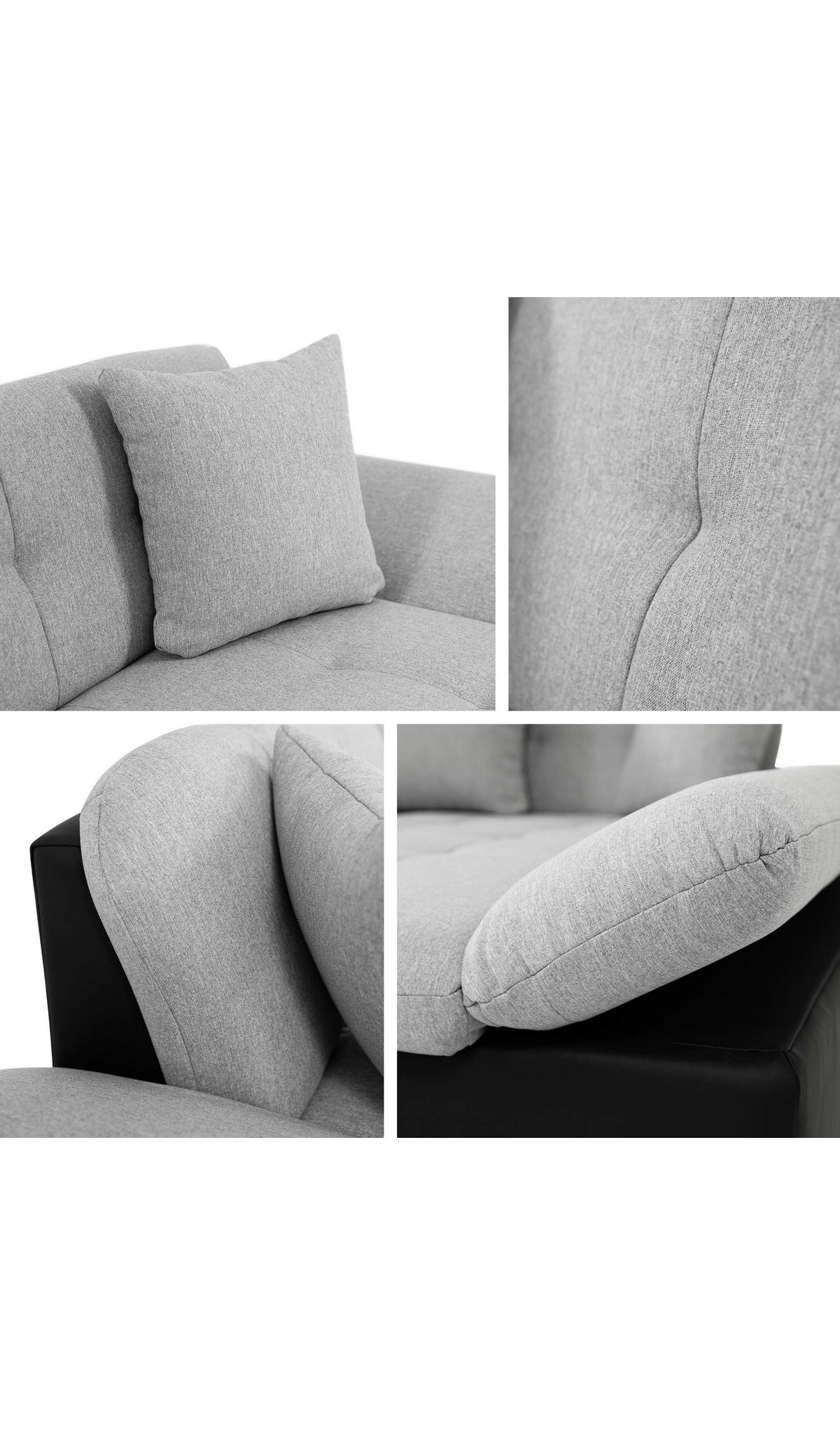 Cord Ecksofa MONTANA Seitenansicht der Cord Struktur
