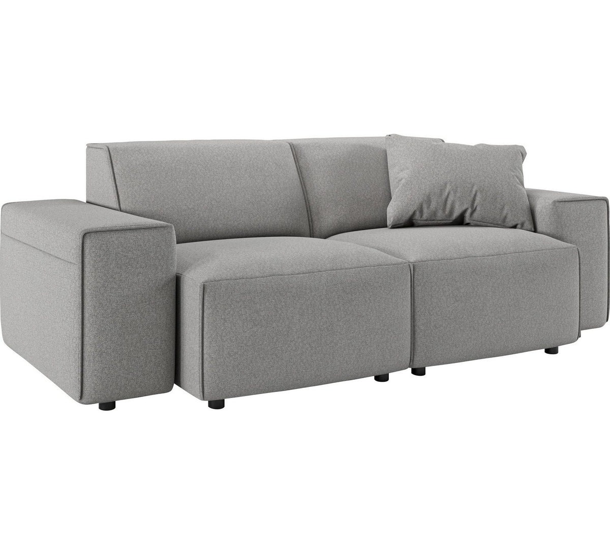 Cord Sofa GLIMMINGE in Hellgrau von vorne