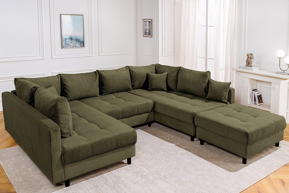 Cord Wohnlandschaft KENT mit Hocker