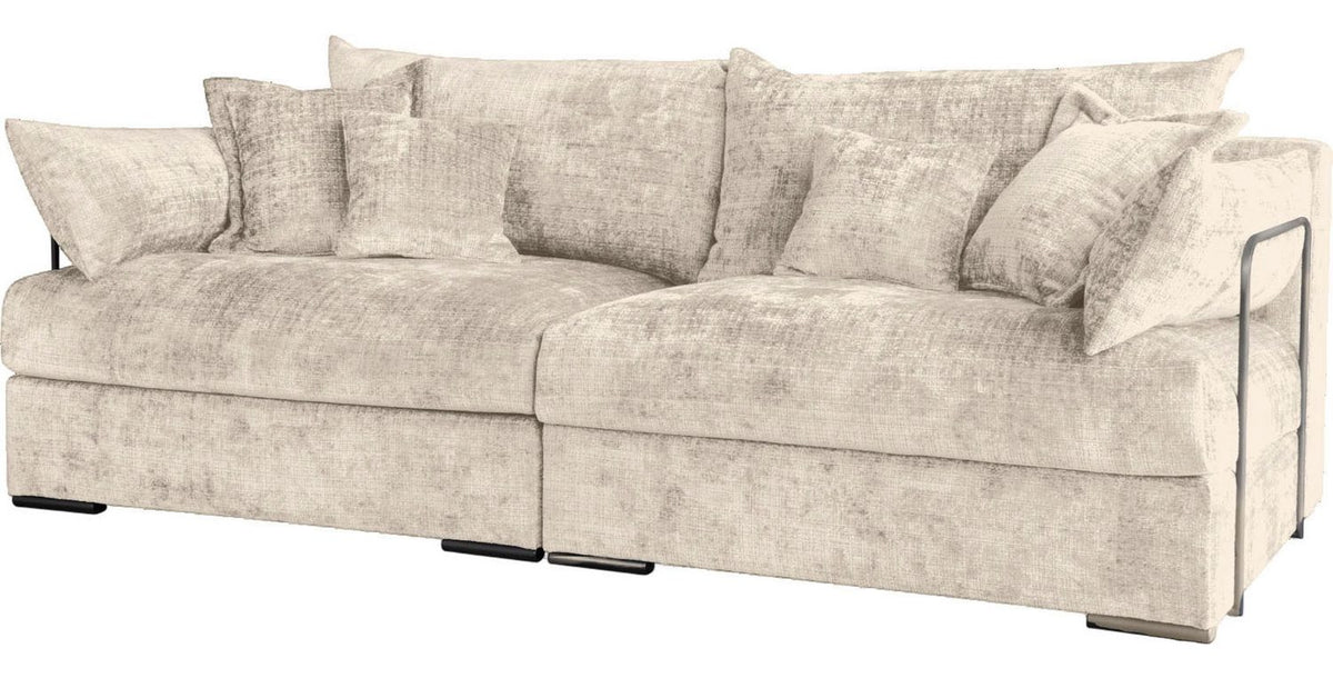 Big Sofa CASA XL in Beige von vorne